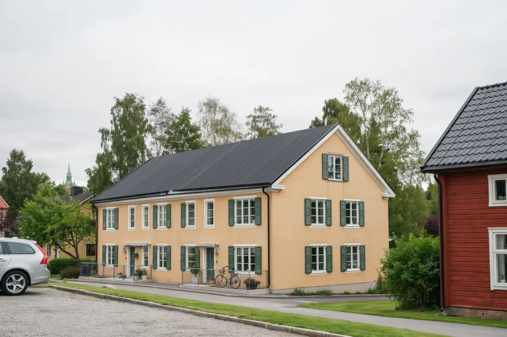 oml ggning av takpapp p flerbostadshus i ryd link ping
